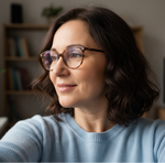 lookingi into camera